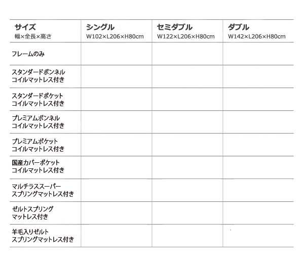 鏡面 棚付すのこベッド 〔Degrace〕 〔スタンダードポケットコイル