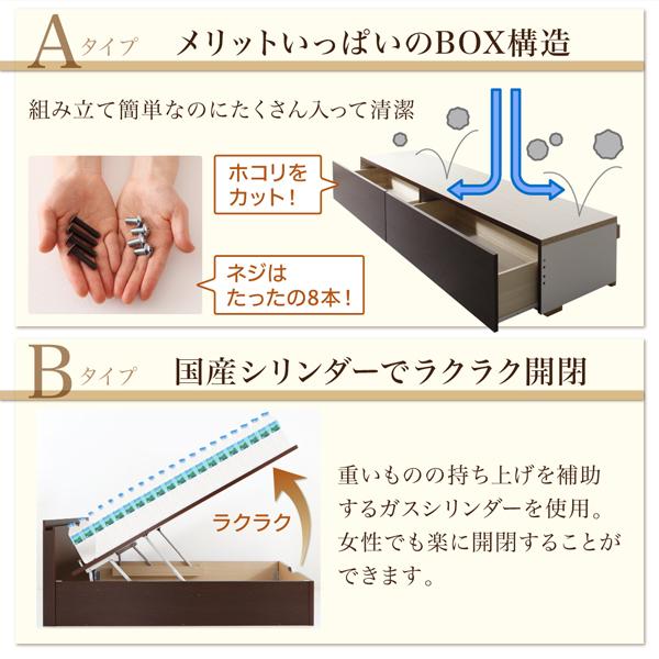 〔組立設置料込み〕壁付できる棚コンセント付国産ファミリー収納ベッド 〔Kirchen〕キルヒェン 〔ベッドフレームのみ・マットレスなし〕 A+Bタイプ ワイドK240(SD×2) 〔フレーム色〕ダークブラウン 【北海道・沖縄・離島配送不可】_9