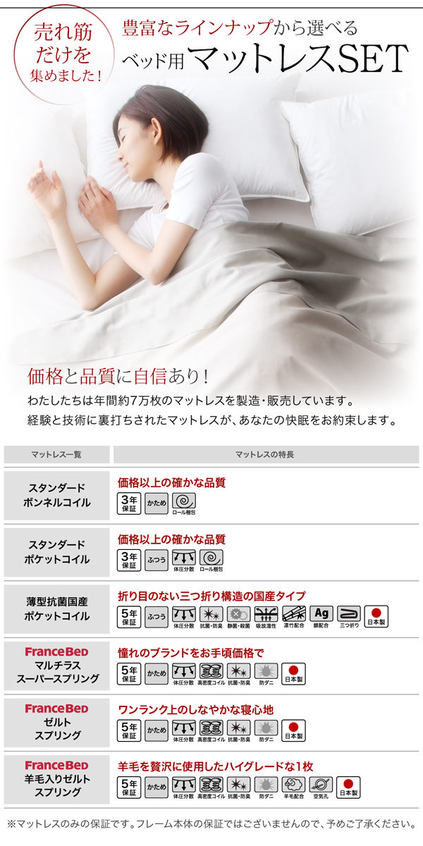 高さ調整できる国産ファミリーベッド 〔LANZA〕ランツァ 〔マルチラススーパースプリングマットレス付き〕 ワイドK280(D×2) 〔フレーム色〕ダークブラウン 〔マットレス色〕アイボリーの通販は