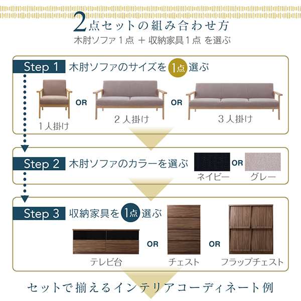 北欧モダン 木肘ソファ リビングファニチャーシリーズ 〔ファーニナ