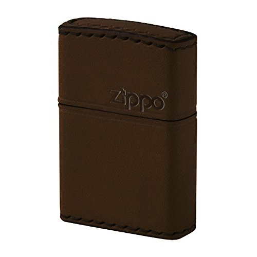 Zippo(ジッポ) オイルライター 本牛革 ブラウン DB-5 【北海道・沖縄・離島配送不可】