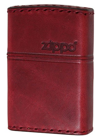 Zippo(ジッポ) オイルライター 革巻き リアルレザー ハンドメイド RD-5 本牛革ダメージレッド 【北海道・沖縄・離島配送不可】