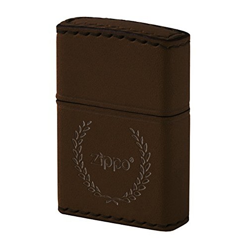 Zippo(ジッポ) オイルライター 本牛革 ブラウン DB-7 【北海道・沖縄・離島配送不可】