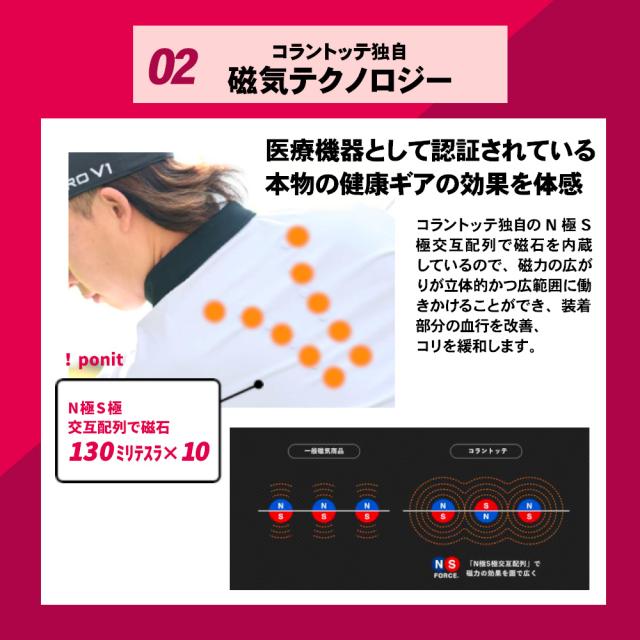 【正規販売店】 コラントッテSPORTS 機能ウェア ポロシャツ 血行改善 コリ緩和 管理医療機器 ゴルフウェア メンズ ゴルフ 半袖 ウエア トップス スポーツ トレーニング ジム ポリエステル 父の日 ギフト_5