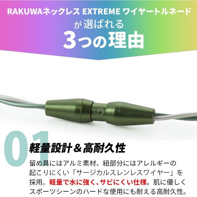 ファイテンRAKUWAネックワイヤー EXTREME カーボン ゴールド