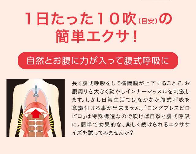 腹式呼吸エクサ ロングピロピロ ストロング(E)の通販はau PAY マーケット - 株式会社ママリボーン