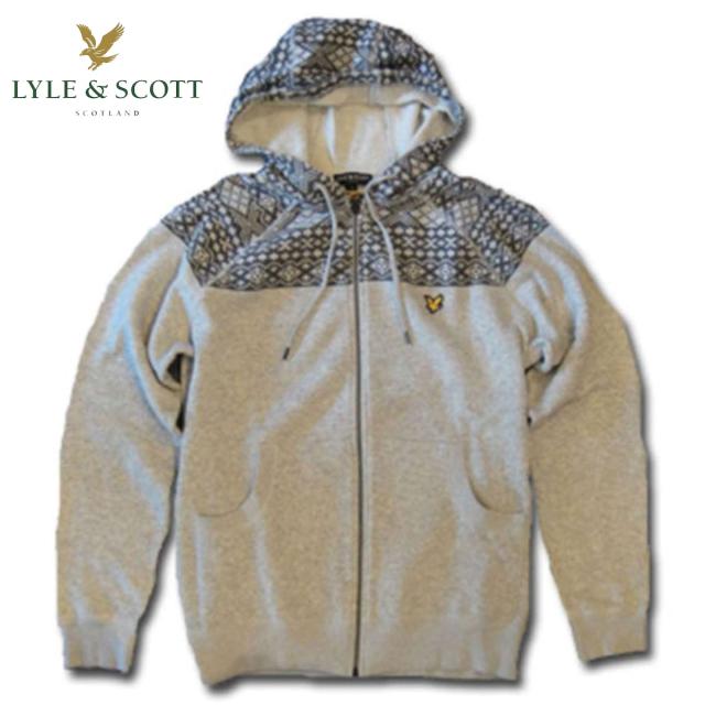 ライルアンドスコット LYLE＆SCOTT 正規販売店 FAIRISLE HOOFED SWEATER フーデッドセーター ブレー D35S45 クリスマス プレゼント ラッピング