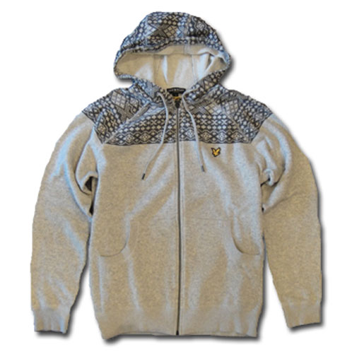 20%OFFクーポンセール 【利用期間 4/23 0:00〜4/29 9:59】 ライルアンドスコット LYLE＆SCOTT 正規販売店 FAIRISLE HOOFED SWEATER フーデッドセーター ブレー D35S45_1