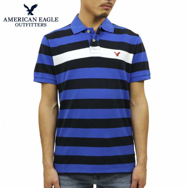 敬老の日 アメリカンイーグル ポロシャツ メンズ 正規品 American Eagle 半袖ポロシャツ Polo ブルー プレゼントの通販はau Pay マーケット Mixon ミクソン