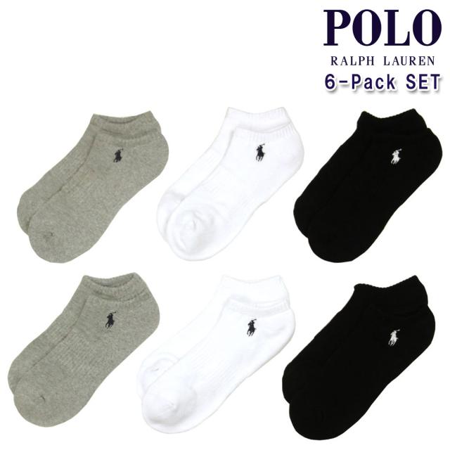 ポロ ラルフローレン メンズ 靴下 正規品 POLO RALPH LAUREN 6枚組 アンダーウェア ソックス 6 PACK・CASUAL LOW CUT SOCKS 6PK SOCKS 827480PKZ3 072 - GHAST (Grey, White, Black)の通販は