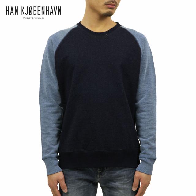 20%OFFクーポンセール 【利用期間 2/18 10:00〜2/25 9:59】 ハン HAN KJOBENHAVN 正規販売店 メンズ スウェット WORKER CREW NECK ネイビーグレー D15S25の通販は