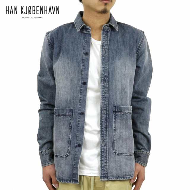 ハン HAN KJOBENHAVN 正規販売店 メンズ シャツ PUBLIC SHIRT ブルー D15S25の通販は