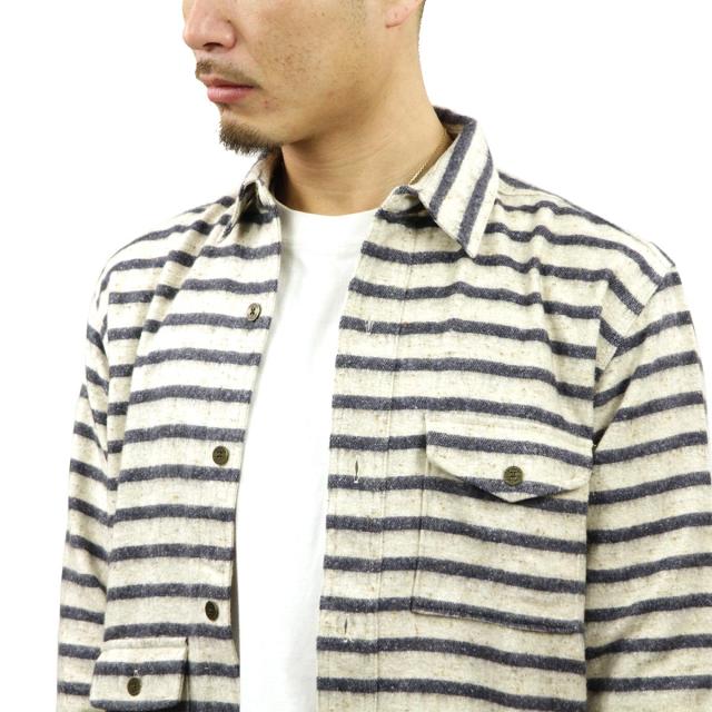 ハン HAN KJOBENHAVN 正規販売店 メンズ アーミーシャツ ARMY SHIRT ホワイトブルー D15S25 父の日 プレゼント ラッピング_3
