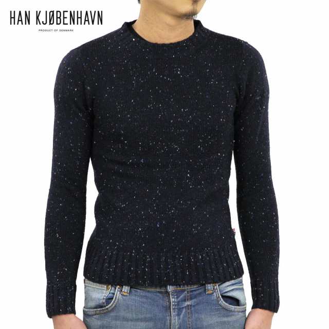 【ポイント10倍 10/11 16:00〜10/24 9:59】 ハン HAN KJOBENHAVN 正規販売店 メンズ ニット セーター SAILOR KNIT インディゴ D15S25