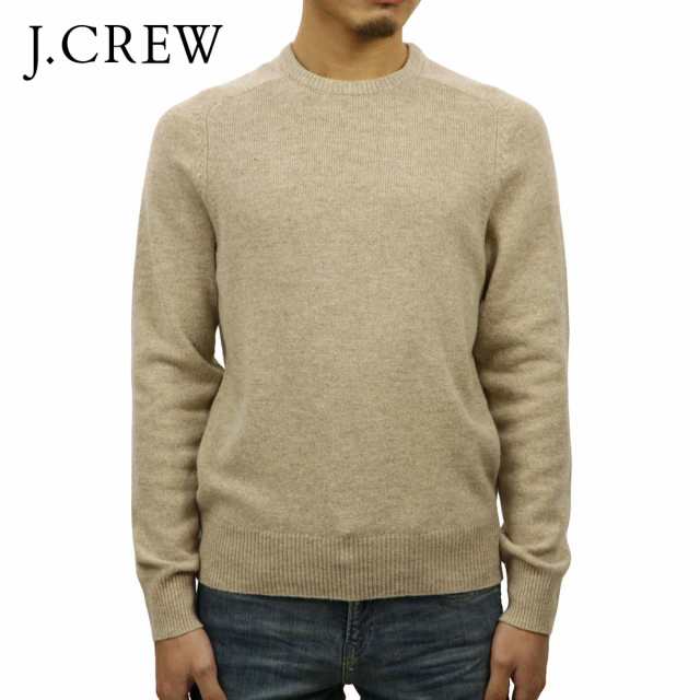 ジェイクルー セーター メンズ 正規品 J.CREW LAMBSWOOL CREWNECK SWEATER BEIGE D20S30