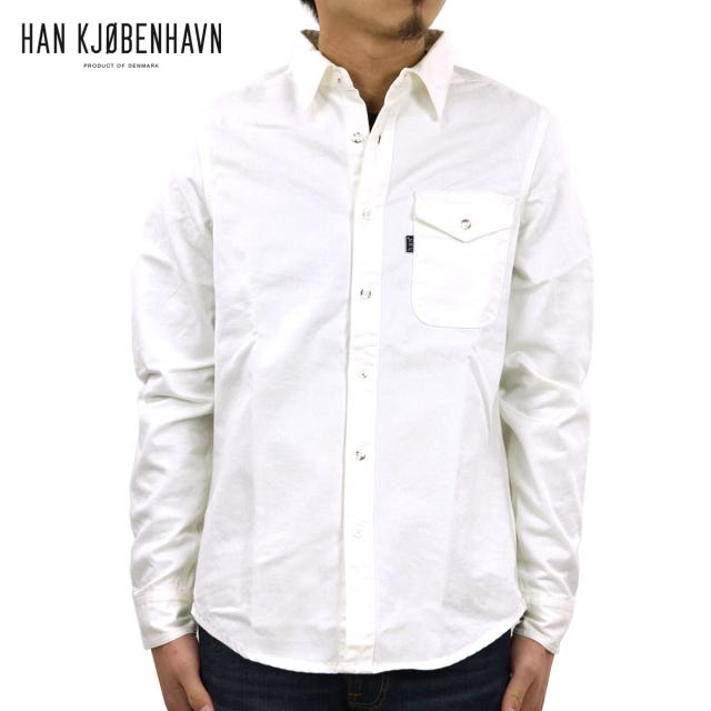 ハン HAN KJOBENHAVN 正規販売店 メンズ シャツ ONE POCKET SHIRT IVORY D15S25 クリスマス プレゼント ラッピング