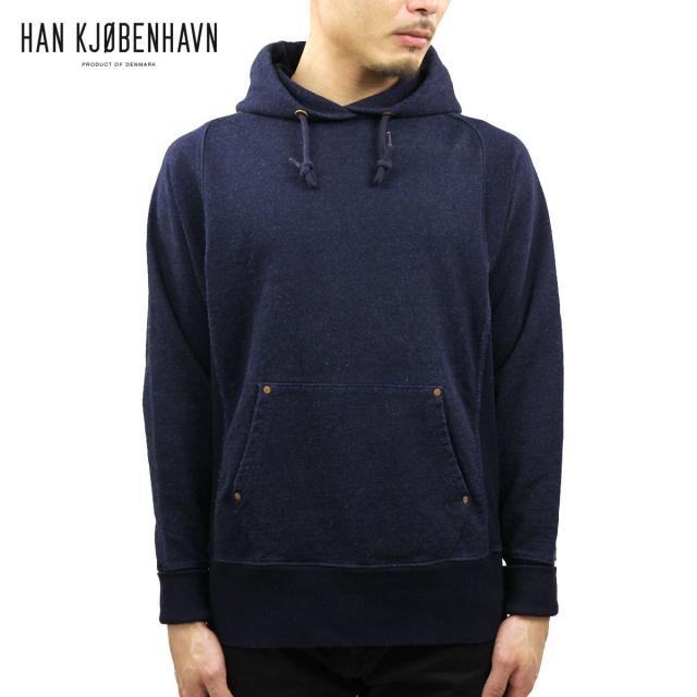 ハン HAN KJOBENHAVN 正規販売店 メンズ パーカー INDIGO HOODIE Indigo D15S25 クリスマス プレゼント ラッピング