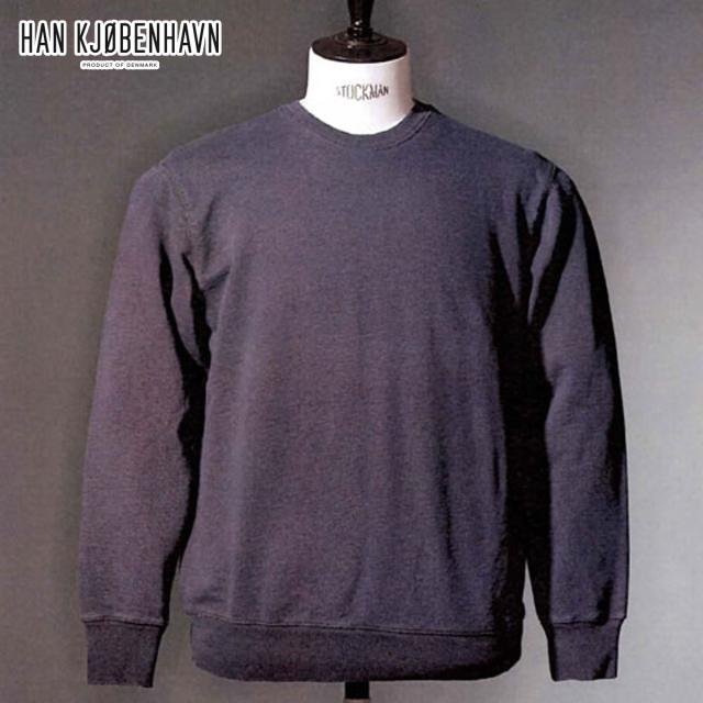 20%OFFクーポンセール 【利用期間 2/18 10:00〜2/25 9:59】 ハン HAN KJOBENHAVN 正規販売店 メンズ スウェット WORKER CREW NECK Indigo D15S25の通販は 12,454円