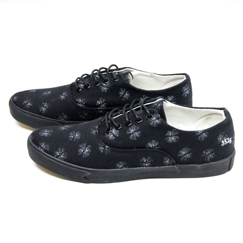 【ポイント10倍 4/23 0:00〜4/29 9:59】 グラム GRAM シューズ スニーカー 352G black canvas fluff print G-352-9 D15S25