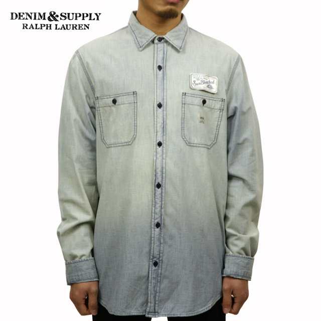 デニムアンドサプライラルフローレン Denim Supply Ralph Lauren 正規品 メンズ 長袖ワークシャツ Sun Faded Utility Shirt Blueの通販はau Pay マーケット Mixon ミクソン