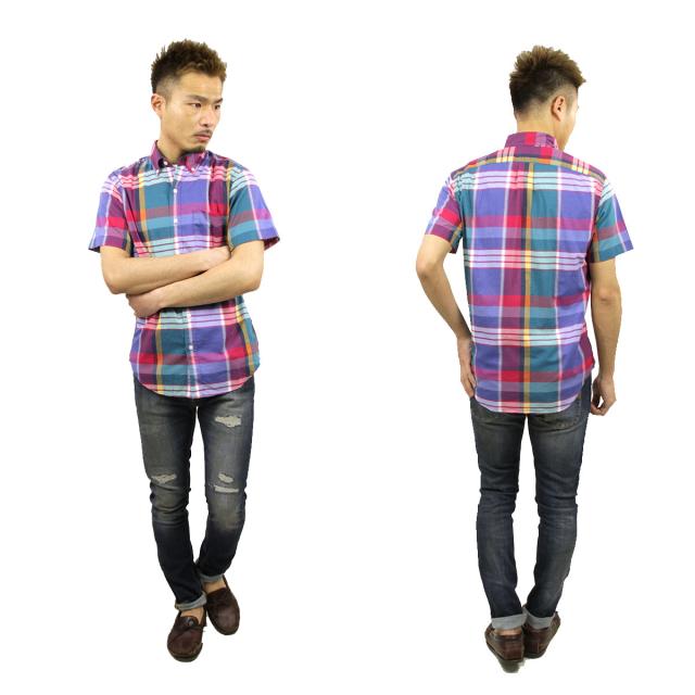 【ポイント10倍 5/7 10:00〜5/16 9:59】 ジェイクルー シャツ メンズ 正規品 J.CREW 半袖シャツ INDIAN COTTON SHORT-SLEEVE SHIRT IN SUNSET PLAID D20S30_5