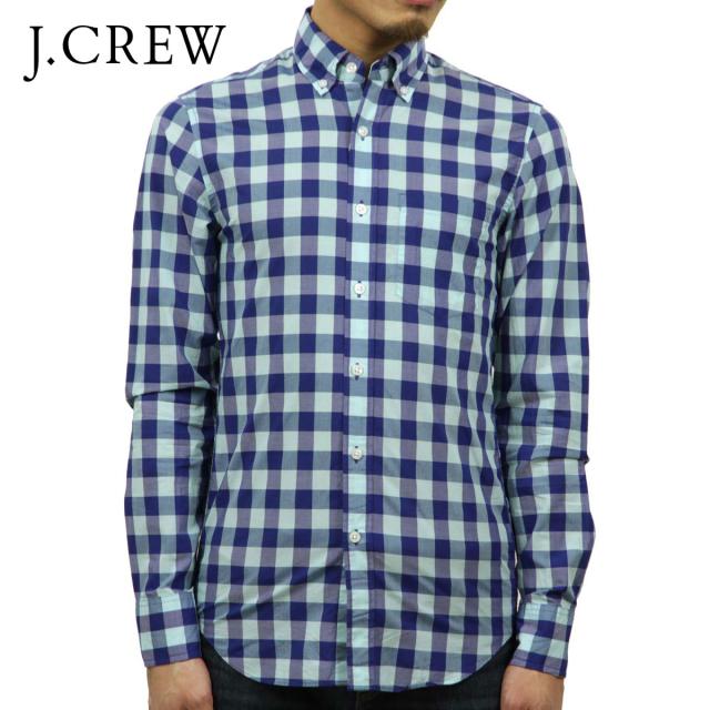 40%OFFクーポンセール 【利用期間 2/18 10:00〜2/25 9:59】 ジェイクルー シャツ メンズ 正規品 J.CREW 長袖シャツ ボタンダウンシャツ SLIM LIGHTWEIGHT SHIRT IN AQUA GINGHAM BLUE D20S30の通販は 7,460円