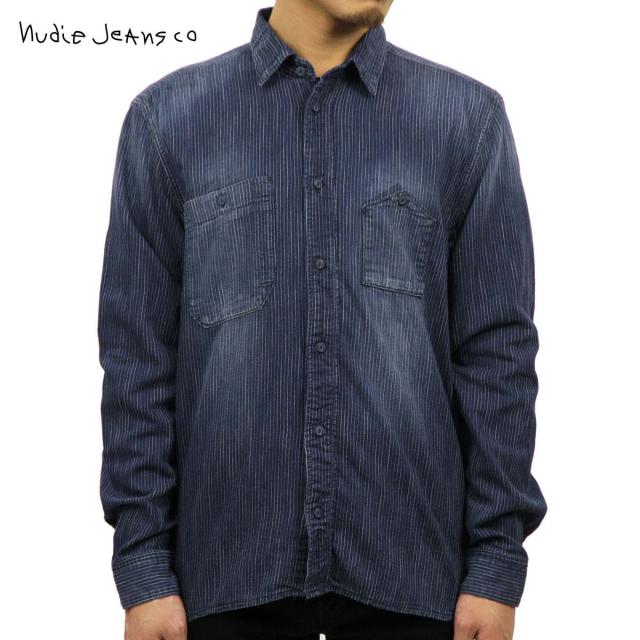 ヌーディージーンズ ジャケット メンズ 正規販売店 Nudie Jeans アウター デニムシャツ Joakim 140190 Indigo D15S25 クリスマス プレゼント ラッピング