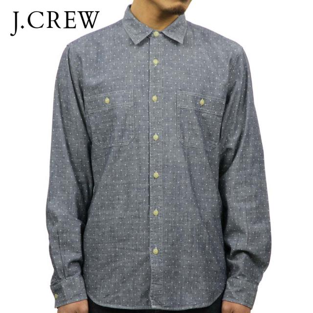 ジェイクルー J.CREW 正規品 メンズ 長袖シャンブレーシャツ Dot Chambray Shirts 03833 D20S30 クリスマス プレゼント ラッピング