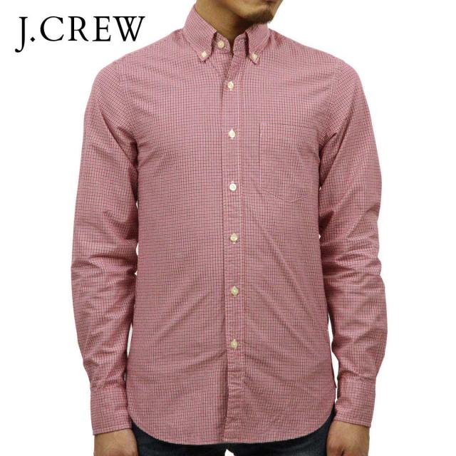 ジェイクルー シャツ メンズ 正規品 J.CREW 長袖シャツ ボタンダウンシャツ SLIM WASHED SHIRT IN SUMMER PLAID 49208 PINK D20S30 クリスマス プレゼント ラッピング