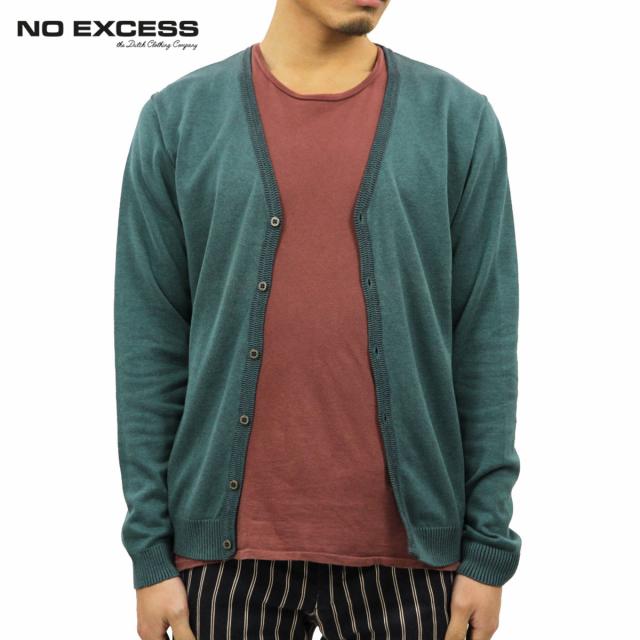 ノーエクセス セーター メンズ 正規販売店 NO EXCESS カーディガン セーター CARDIGAN 230862 150 GREEN D15S25 クリスマス プレゼント ラッピング
