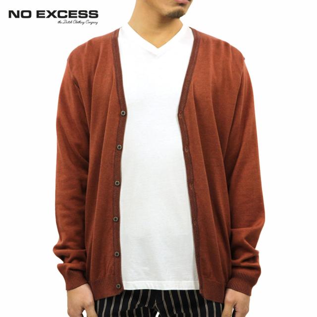 ノーエクセス セーター メンズ 正規販売店 NO EXCESS カーディガン セーター CARDIGAN 230862 145 ORANGE D15S25 クリスマス プレゼント ラッピング
