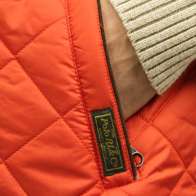 ポロ ラルフローレン POLO RALPH LAUREN 正規品 メンズ キルティングベスト Hunting Quilting Vest  ORANGE｜au PAY マーケット