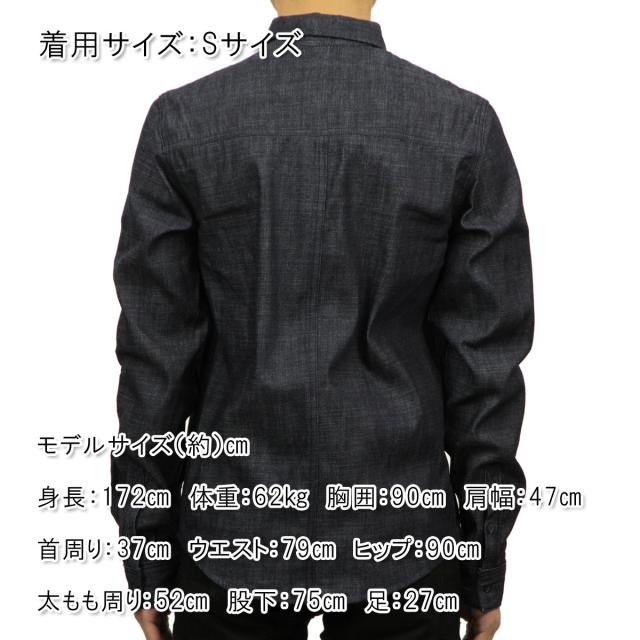 ヌーディージーンズ シャツ メンズ 正規販売店 Nudie Jeans 長袖シャツ Ace Organic Dry Selvage 140185 De 父の日 プレゼント ラッピング_1
