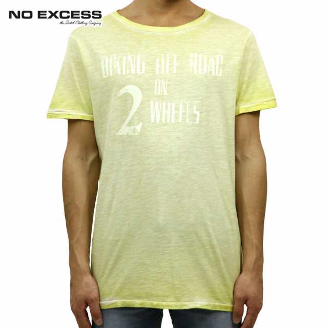 【ポイント10倍 2/18 10:00〜2/25 9:59】 ノーエクセス Tシャツ 正規販売店 NO EXCESS 半袖Tシャツ T-shirt s/sl R-neck biking print 3601の通販は