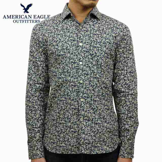 敬老の日 アメリカンイーグル シャツ メンズ 正規品 American Eagle 長袖シャツ Ae Printed Button Down Shirt 1152 8773 プレゼントの通販はau Pay マーケット Mixon ミクソン