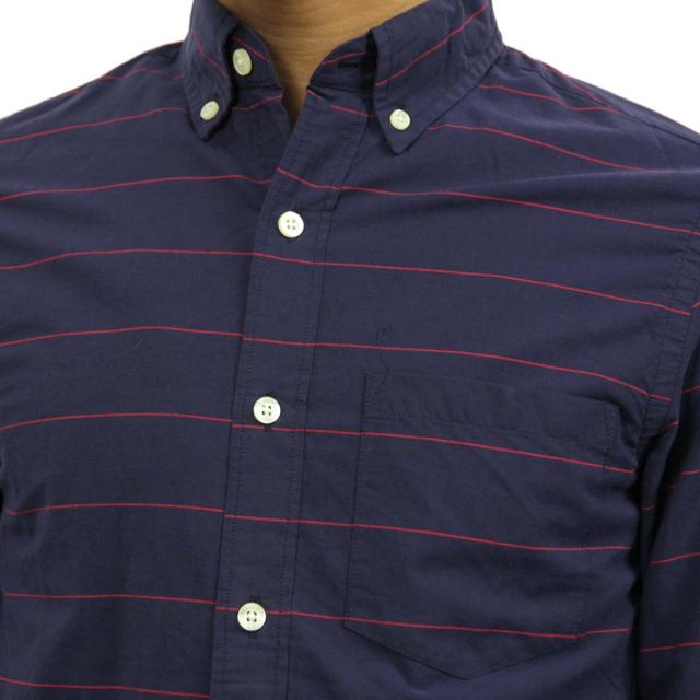 40%OFFクーポンセール 【利用期間 5/7 10:00〜5/16 9:59】 ジェイクルー シャツ メンズ 正規品 J.CREW 長袖シャツ SLIM WASHED SHIRT IN HORIZONTAL STRIPE D20S_3