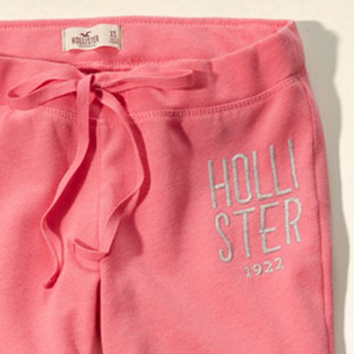 red hollister sweatpants