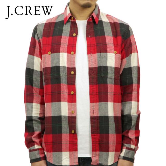 40%OFFクーポンセール 【利用期間 5/7 10:00〜5/16 9:59】 ジェイクルー シャツ メンズ 正規品 J.CREW 長袖シャツ SLIM FLANNEL WORKSHIRT D20S30