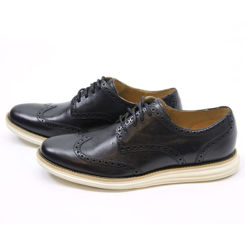 20%OFFクーポンセール 【利用期間 6/12 10:00〜6/21 9:59】 コールハーン COLE HAAN 正規品 ドレスシューズ LUNARGRAND WING.TIP C14110 (BLACK/IVORY) D00S20 父の日 プレゼント ラッピング_1