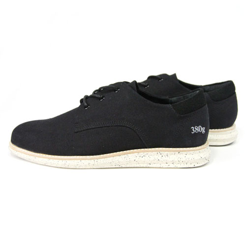【ポイント10倍 4/23 0:00〜4/29 9:59】 グラム GRAM シューズ スニーカー 380G Athletic black linen black deboss suede G-380A-6 D15S25