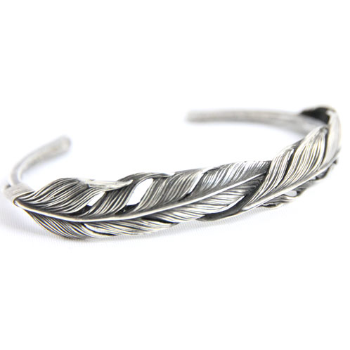 ハリム HARIM 正規販売店 バングル DOUBLE FEATHER BANGLE SV BANGLE HRA034SV 父の日 プレゼント ラッピング_1