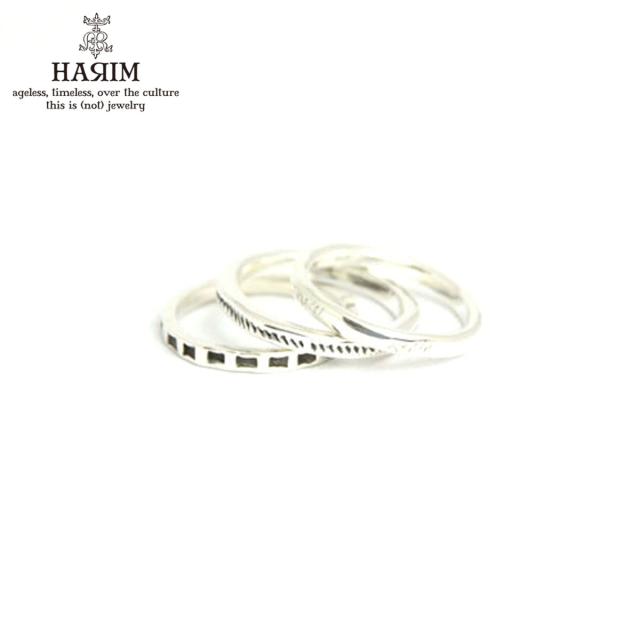 ハリム HARIM 正規販売店 指輪 リング INDUSTRIAL TRIPLE RING SET HRR022Sの通販は