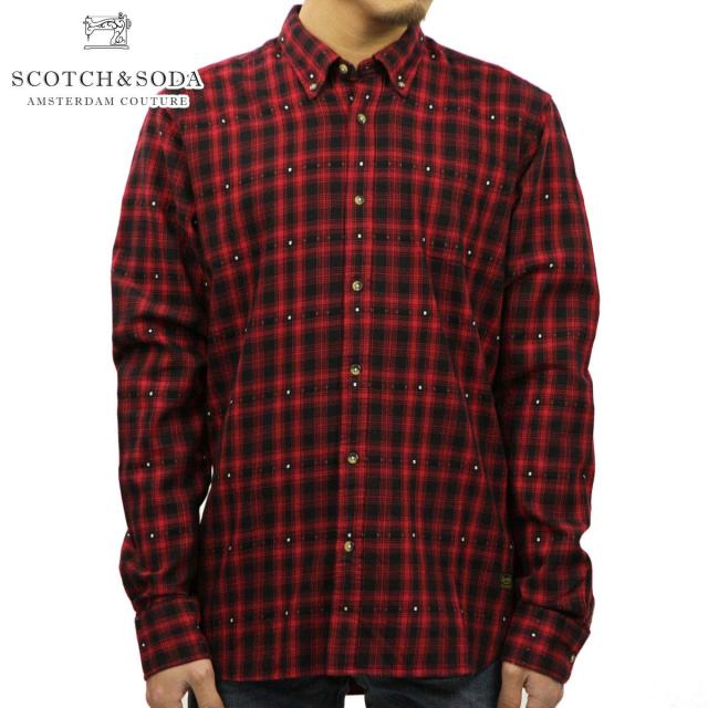 スコッチアンドソーダ シャツ メンズ 正規販売店 SCOTCH＆SODA 長袖シャツ LONGSLEEVE FLANNEL CHECK SHIRT 20038 B D00S20 クリスマス プレゼント ラッピング