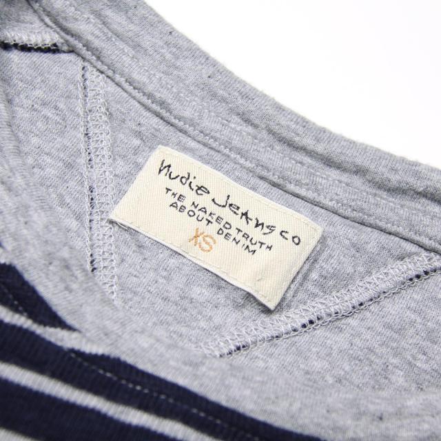 ヌーディージーンズ ロンT メンズ 正規販売店 Nudie Jeans 長袖Tシャツ Otto Raglan Blue/Greymel 131360 D15S25_4