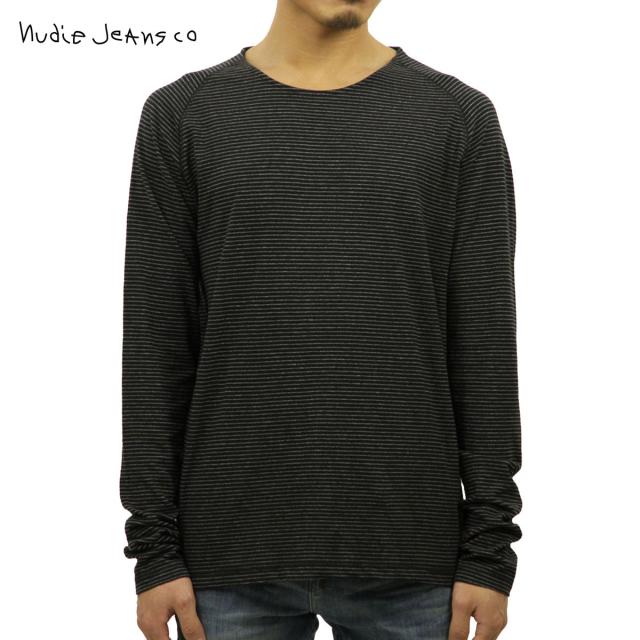 ヌーディージーンズ ロンT メンズ 正規販売店 Nudie Jeans 長袖Tシャツ Otto Raglan Black/Grey 131390 D15S25 クリスマス プレゼント ラッピング