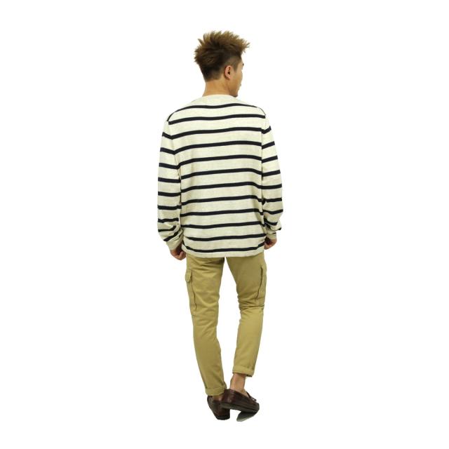 【ポイント10倍 4/23 0:00〜4/29 9:59】 ジェイクルー セーター メンズ 正規品 J.CREW STRIPED TEXTURED COTTON CREWNECK SWEATER D20S30