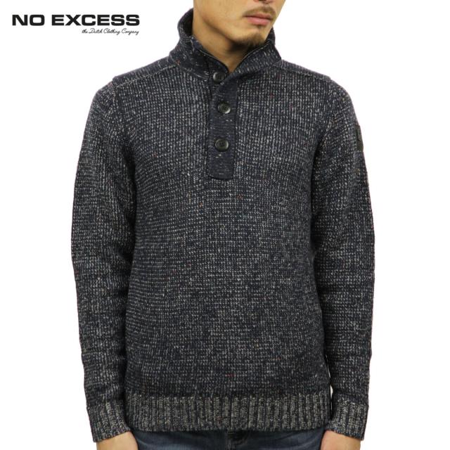 【ポイント10倍 6/20 10:00〜7/2 9:59】 ノーエクセス セーター メンズ 正規販売店 NO EXCESS PULLOVER HALF-ZIP SWEATER 230876 78 nig