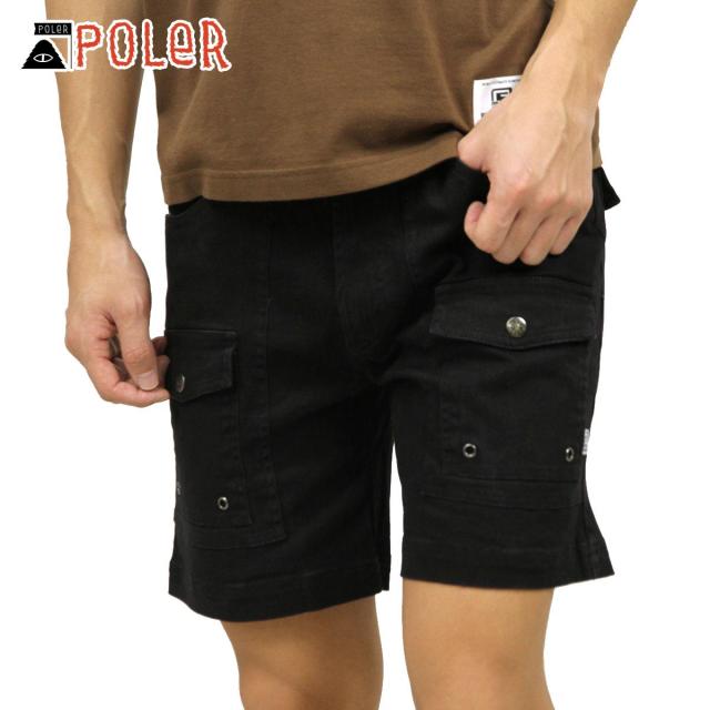 ポーラー ショートパンツ メンズ 正規販売店 POLER ボトムス CAMP SHORT 211APM4001 BLACKの通販は