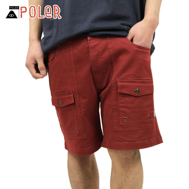 ポーラー ショートパンツ メンズ 正規販売店 POLER ボトムス CAMP SHORT 611147-BRG BRICK D15S25の通販は