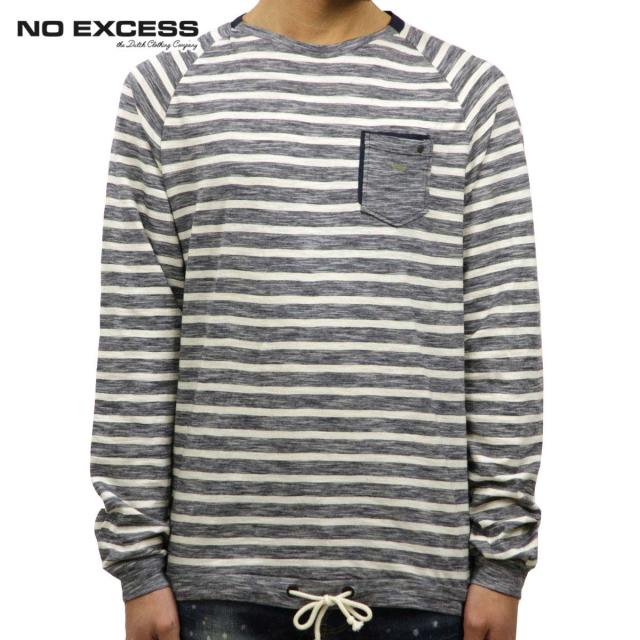 【ポイント10倍 2/18 10:00〜2/25 9:59】 ノーエクセス スウェット メンズ 正規販売店 NO EXCESS フリース RAGLAN R-NECK STRIPE LONG SLEEVE TEE 15の通販は 9,350円